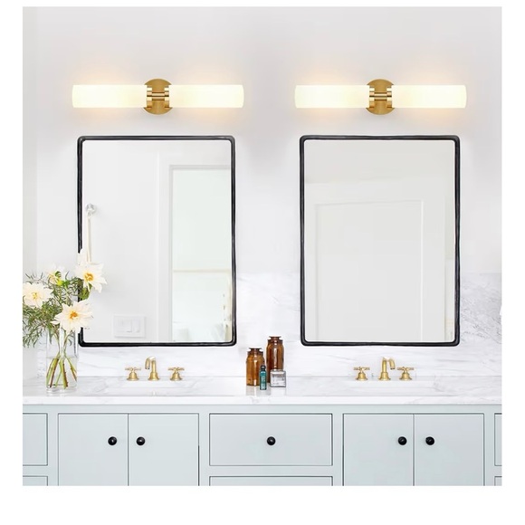 Modern Gold and White Wall Sconces